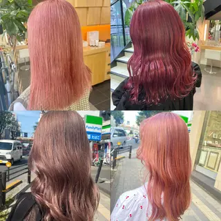 ロング カラー ヘアアレンジ TSUNA 🌙 Lim 五反田のマツエク・マツパデザイン