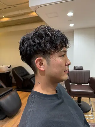 パーマ メンズ モモ モデル様募集のヘアスタイル