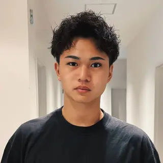 ショート パーマ メンズ メンズ特化美容師 サノヤマトのヘアスタイル