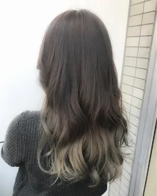 セミロング カラー ヘアアレンジ 🌈髪質改善💕 縮毛矯正✨青木まで✨のヘアスタイル