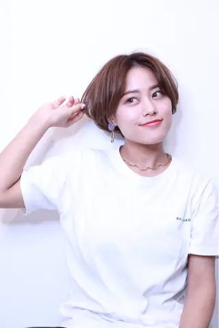 ショート カラー [店長]加地 峻のヘアスタイル