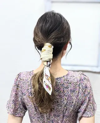 セミロング ヘアアレンジ HIKARI@ Ruheplatzのヘアスタイル