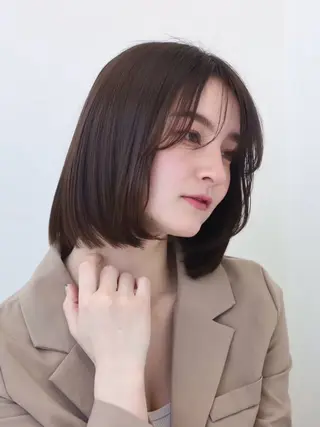 ミディアム カラー un.le.pont ルカ 🎨のヘアスタイル