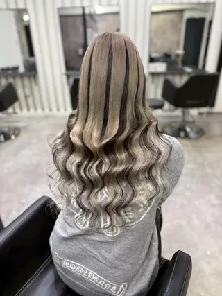 ロング RIN シールエクステのヘアスタイル