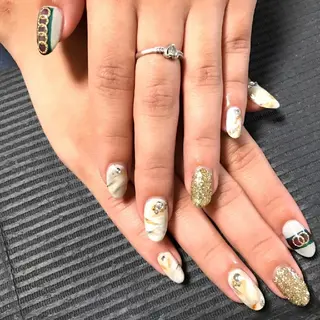ネイル モチの良さ◉ フィルインネイル♡のネイルデザイン