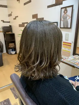ミディアム カラー サトウ シューイチのヘアスタイル