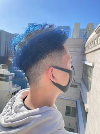メンズ quill クイル　ツボイタクマのヘアスタイル