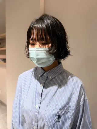 ショート パーマ 渡部 円のヘアスタイル