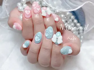 ネイル 長いだし/スカルプ/ パラシェルN.oneのネイルデザイン