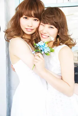 ミディアム カラー パーマ アドミラルYoshi oのヘアスタイル