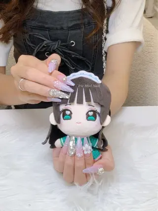 ネイル HANA 長さだしのネイルデザイン