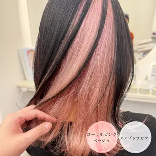 セミロング カラー アンブレラカラー💫 フェイスフレーミングのヘアスタイル