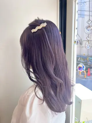 セミロング カラー 髪質改善☆ 縮毛矯正miyuのヘアスタイル