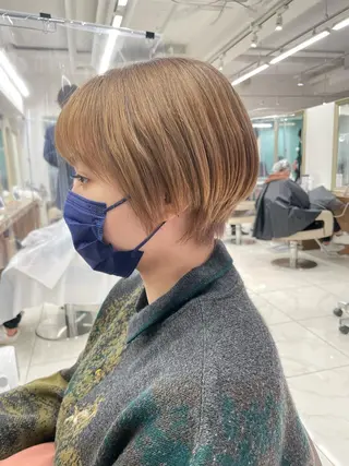 ショート カラー 店長福島成美/髪質 改善縮毛矯正/カラーのヘアスタイル