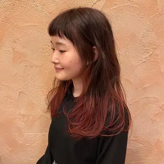 ロング カラー ヘアアレンジ 香取 里実のヘアスタイル