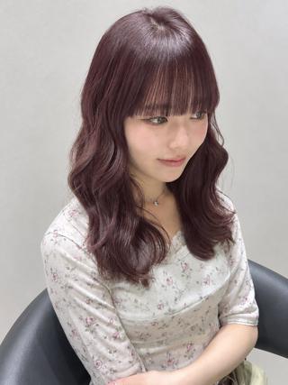 カラー 縮毛矯正/透明感カラ ー🍒/Kannaのヘアスタイル