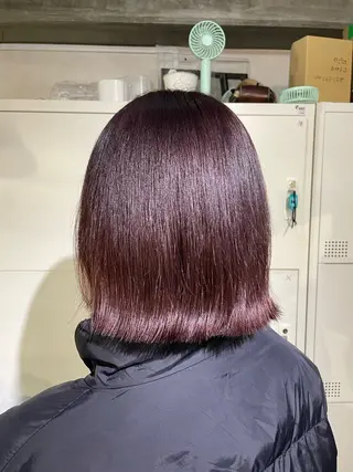ショート ふかたさや🌟 艶感カラー🌟のヘアスタイル