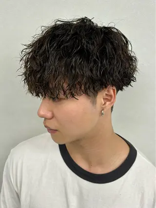 ショート M字・前髪割れ 改善メンズ特化/栢沼のヘアスタイル