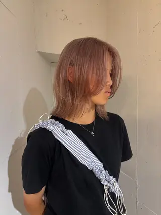 セミロング カラー cashel /ブリーチのヘアスタイル