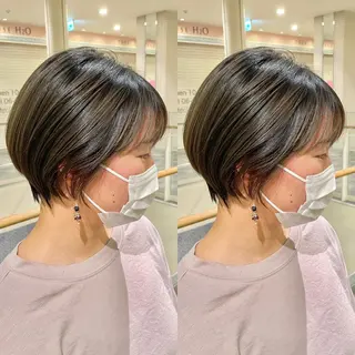 ショート 【ショートヘア】 岡 那輝のヘアスタイル