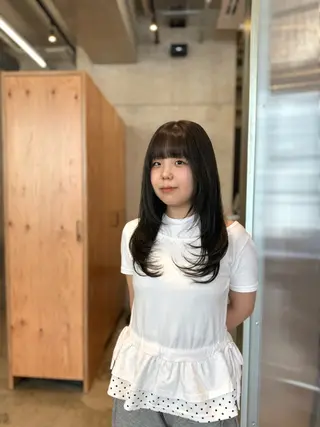 ロング カラー ヘアアレンジ REONA🪽✨薬院 レイヤーカット🫧のヘアスタイル