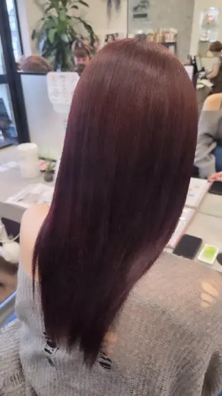ロング カラー 関口 友菜のヘアスタイル