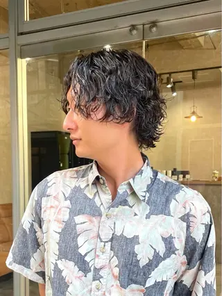 パーマ メンズ ✂︎メンズ特化船橋 パーマ優希のヘアスタイル