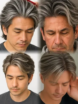 ショート カラー メンズ メンズ特化美容師 カラー専門ぺーターのヘアスタイル