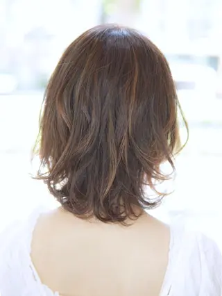 ミディアム 永野 良一のヘアスタイル