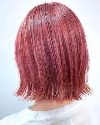 ショート カラー 髪質改善/縮毛矯正/ 暖色カラー💫のヘアスタイル