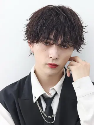 ショート パーマ メンズ 🔥ジャス/ 無造作パーマ特化🔥のヘアスタイル