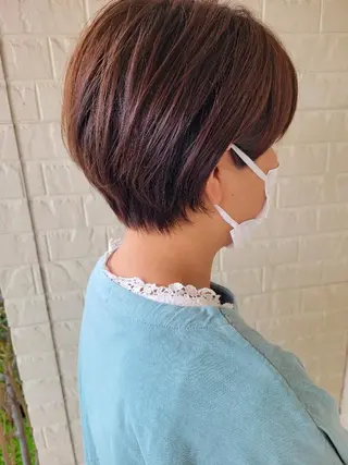 ショート カラー 清水 沙織のヘアスタイル