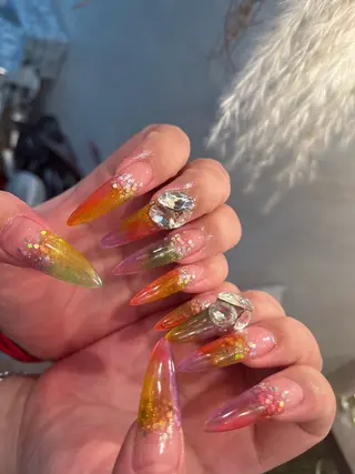 ロング wooone nail.yumiのネイルデザイン