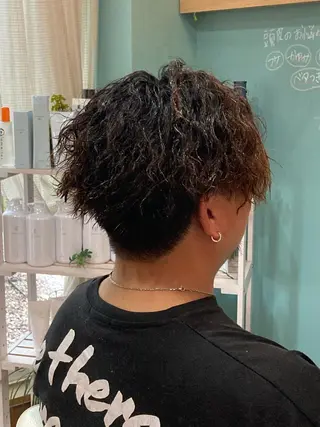 パーマ メンズ 谷川 穂のヘアスタイル
