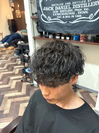 ミディアム 師玉 功一のヘアスタイル