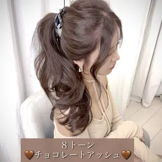 ロング カラー 透明感カラー×小 顔レイヤー♡ヒデさんのヘアスタイル