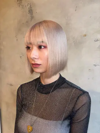 ミディアム カラー ボブ・カラー 琴音のヘアスタイル