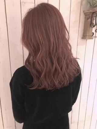ミディアム カラー Noe心斎橋 堀田 朋宏のヘアスタイル