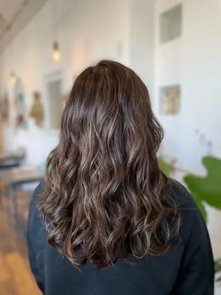 ロング カラー 🌸小掛🌸 豊橋外国人風カラーのヘアスタイル