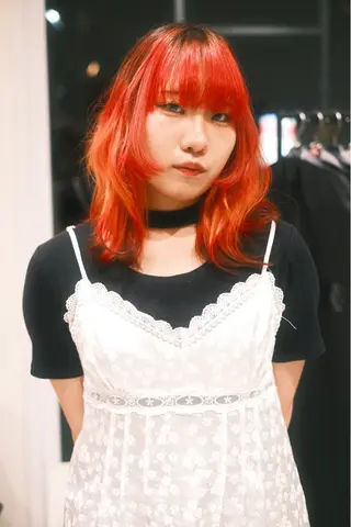 ミディアム カラー ヘアアレンジ 個性爆弾💣 ダブルカラー/ゆかのヘアスタイル