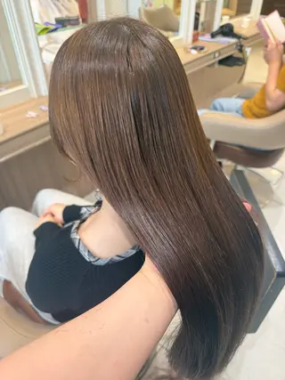 ロング カラー 韓国ヘアメイク🎀/ 縮毛矯正✨山本媛香のヘアスタイル
