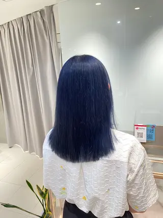 セミロング カラー ヘアアレンジ 艶カラー✨縮毛矯正✨ 翁長孝輔のヘアスタイル
