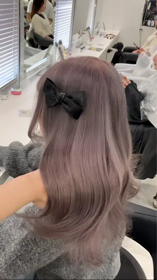 ロング カラー ヘアアレンジ 💓色落ちまで綺麗な 垢抜けカラー💓のヘアスタイル