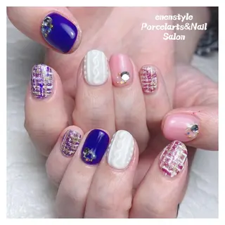 ミディアム ネイル 🐾enen style 🐾のネイルデザイン