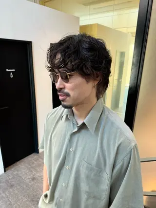 ショート カラー パーマ メンズ miu (ミユ)のヘアスタイル