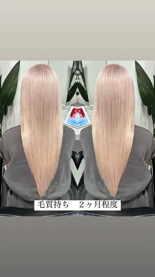 ロング バレイヤージュ ボブ🌈ナツヤのヘアスタイル