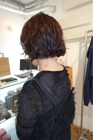 ショート パーマ sakura🌸 レイヤー/韓国ヘアのヘアスタイル