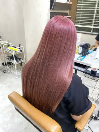 ロング カラー 脱!黒髪 ダブルカラー【上野】のヘアスタイル