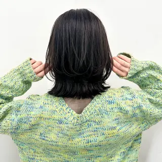 ミディアム カラー ブリーチなし/レイヤ ー特化🌈Tommyのヘアスタイル