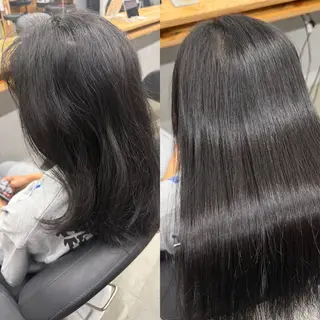 ミディアム 亀田 泰生のヘアスタイル